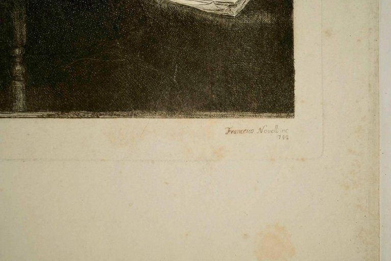 Steel Engraving From The 19th Century Representing A Painting Of Rembrandt photo 190.96