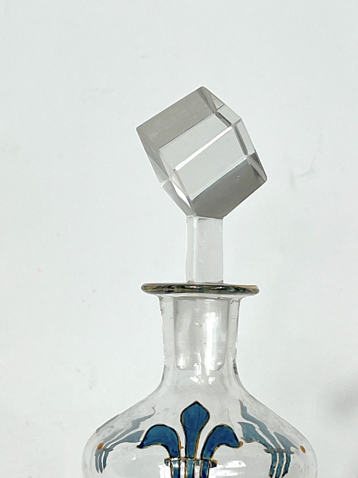 Italian Art Nouveau Glass Liquor Set From 1920s photo furniture