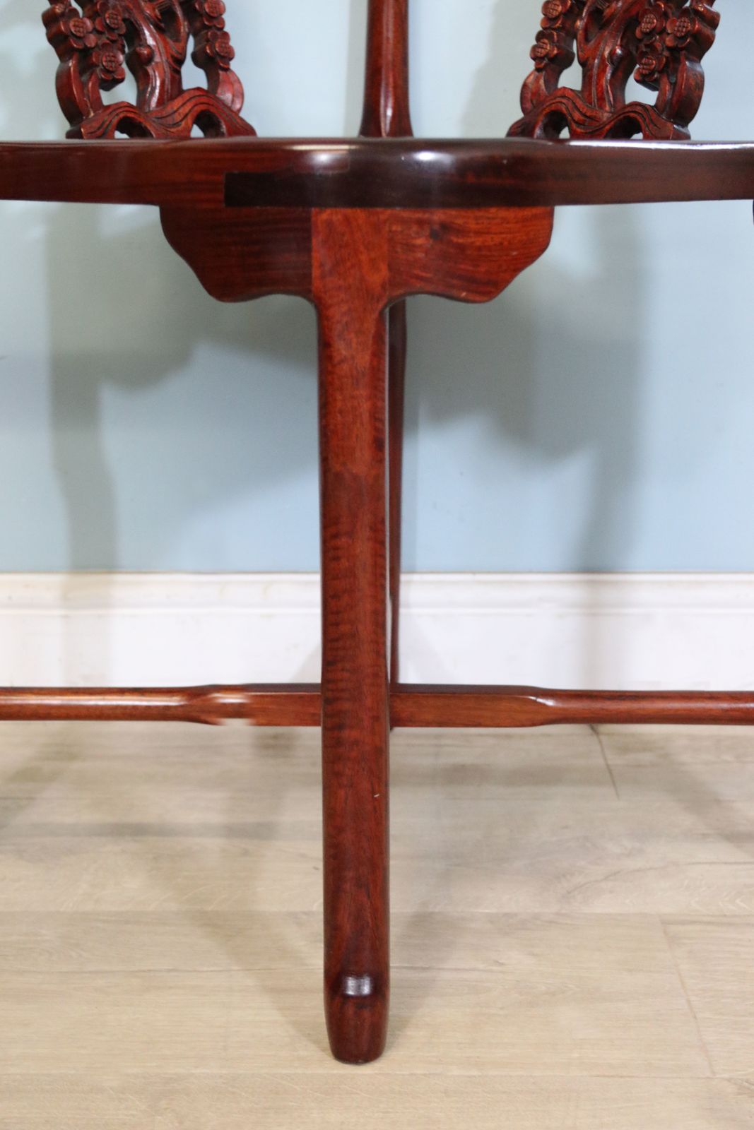 Furniture A Pair Of 20th Century Chinese Solid Hardwood Corner Chairs. photo