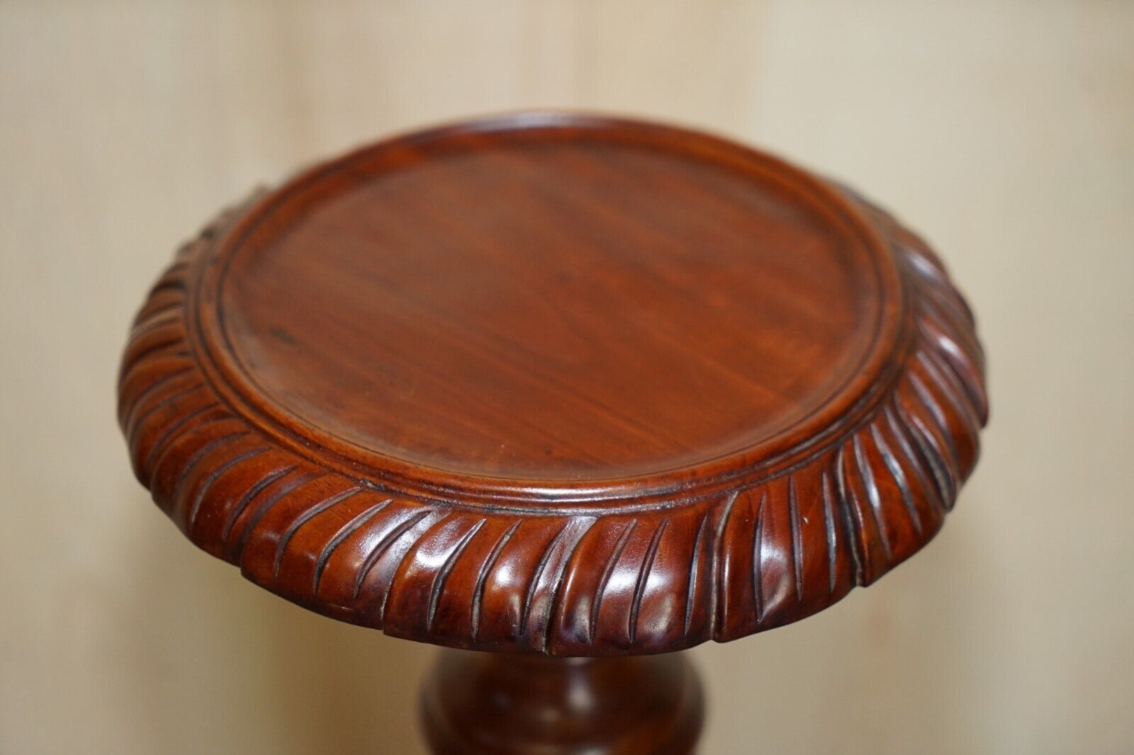 Pair Of Fruitwood Vine Hand Carved Jardiniere Display Stands Claw & Ball Feet photo 1500.0