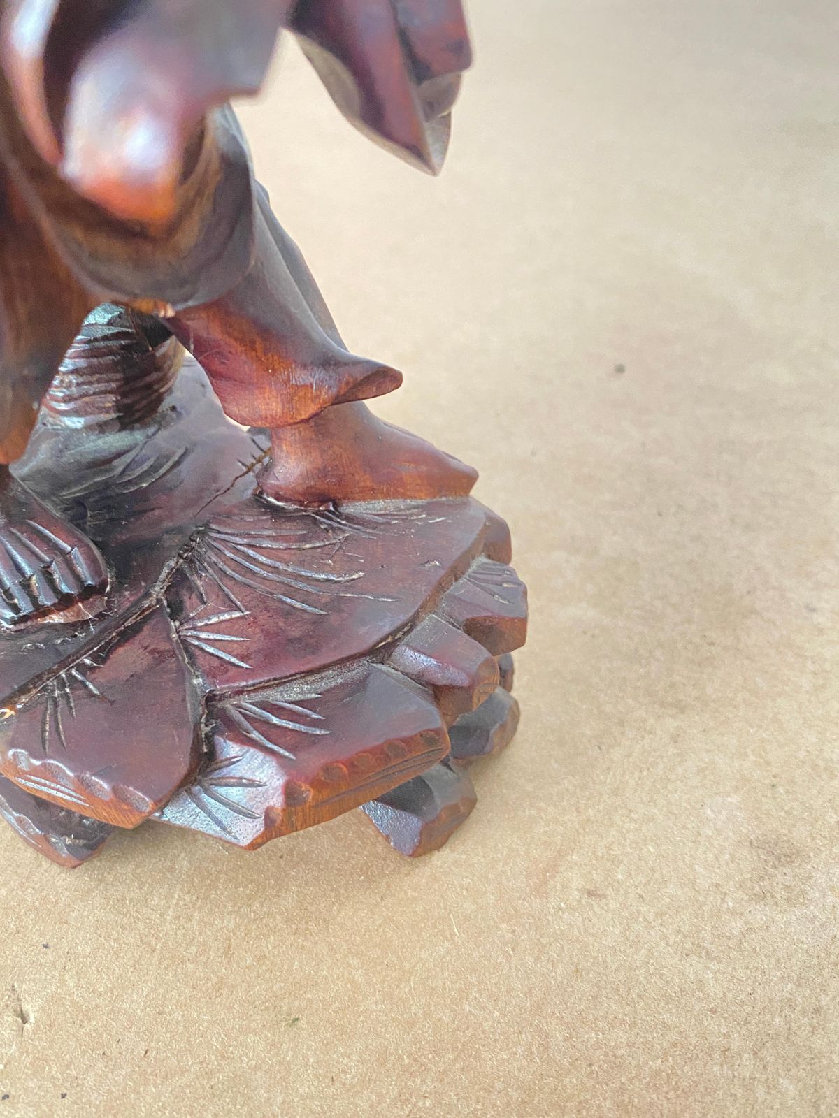 Fine Chinese Carved Wood Statue Of A Fisherman, , Circa 1900, Republic Period photo buy