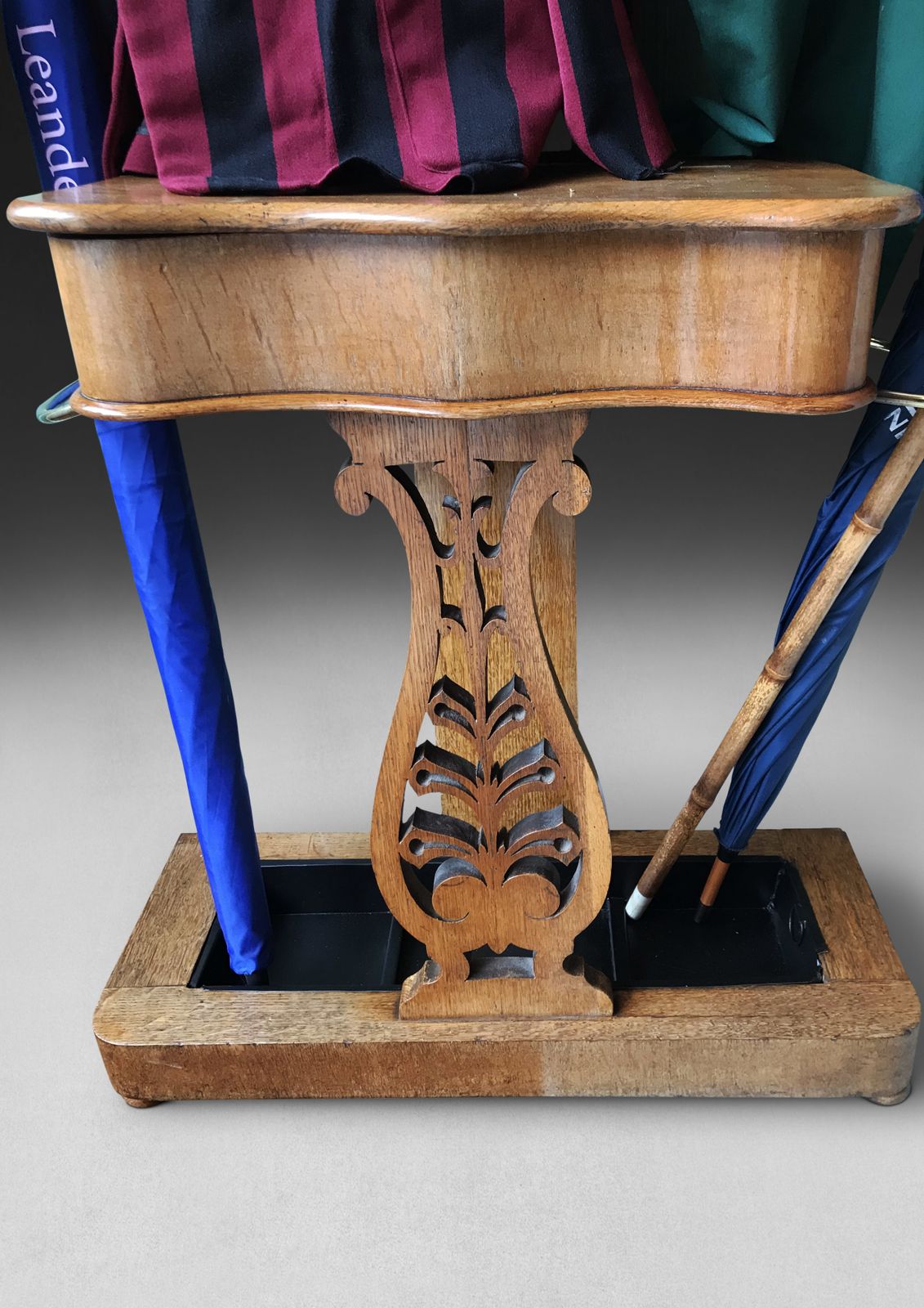 Victorian Oak Hall Stand, 1800s photo for sale