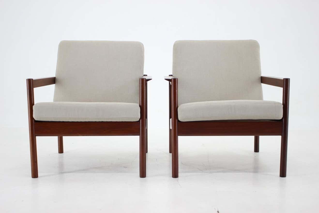 1960s Kai Kristiansen Model Kk161 Pair Of Teak Armchairs For Magnus, Denmark photo furniture