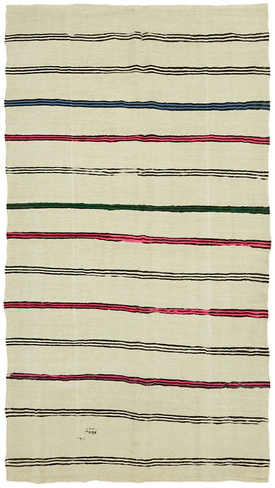 Handmade Oriental Hemp Kilim Rug 195 X 340 Cm