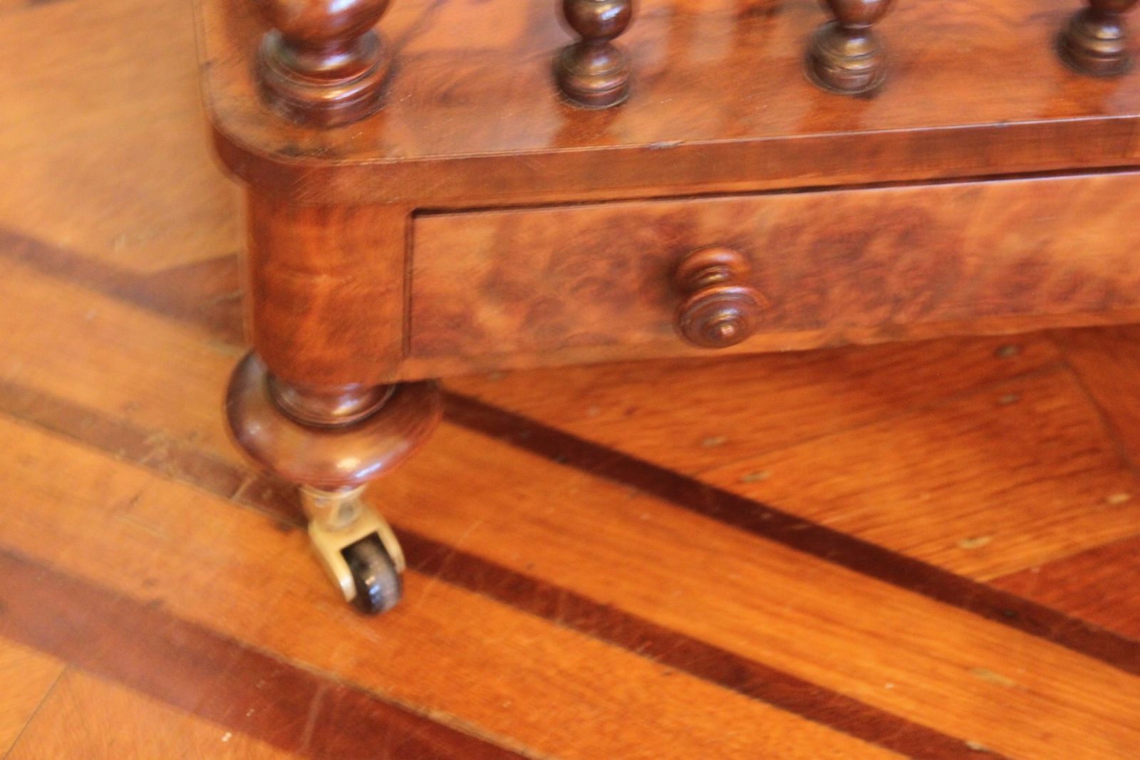 Victorian Burr Walnut Canterbury What Not photo buy