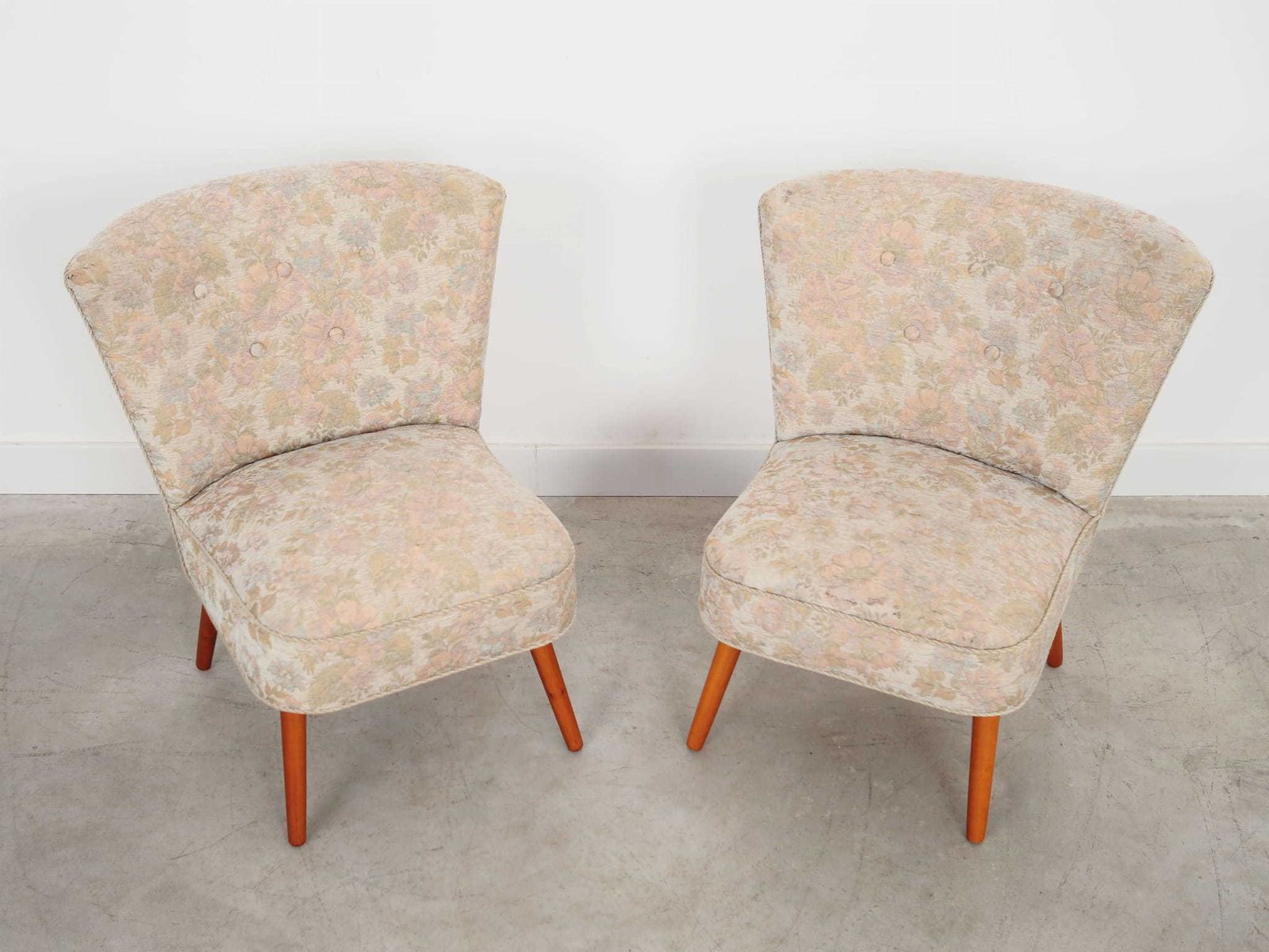 Set Of Two Beech Armchairs, Danish Design, 1970s, Production: Denmark photo for sale