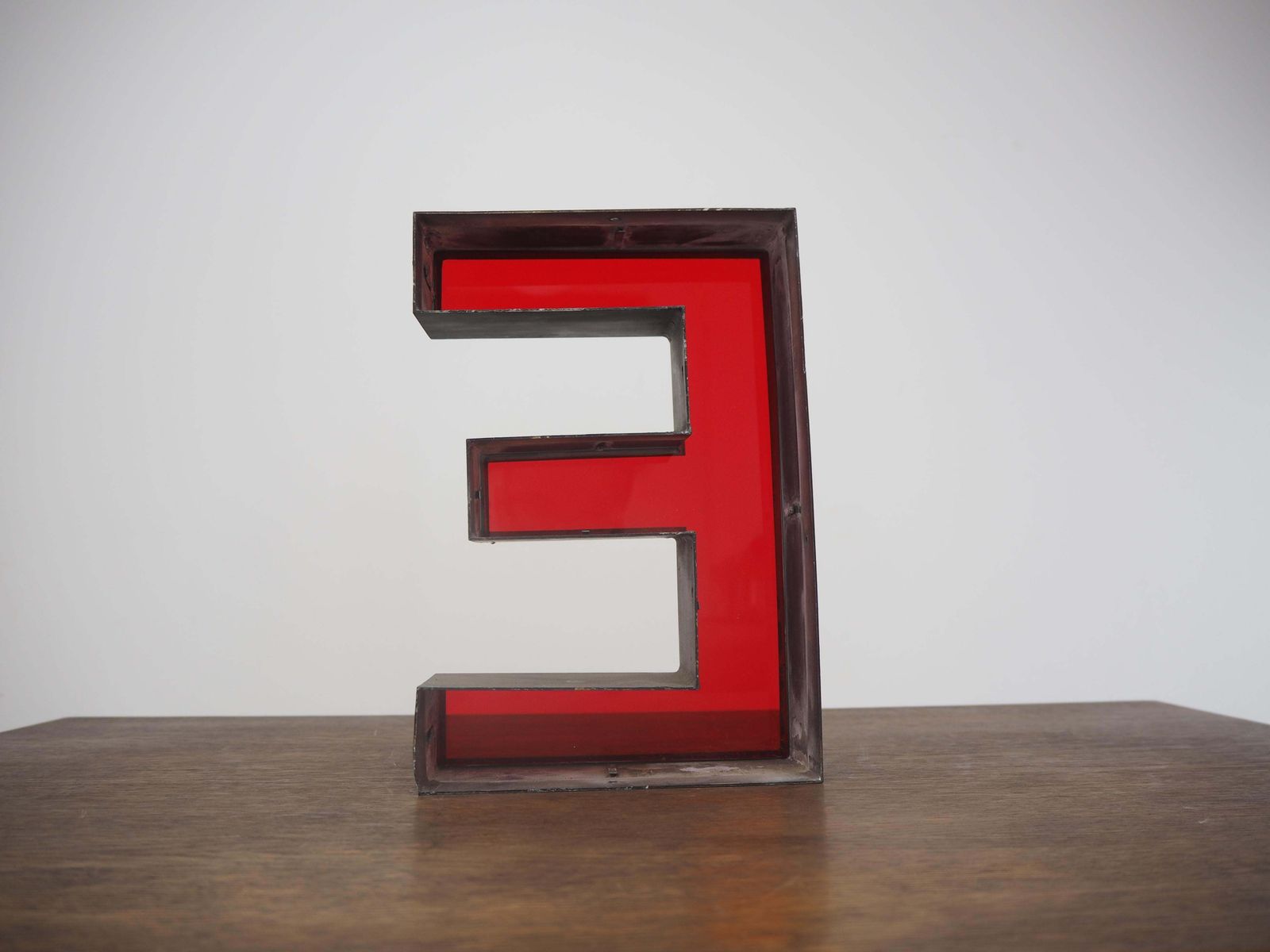 Industrial Iron Desk Decoration Letter Sign, 2000s photo buy
