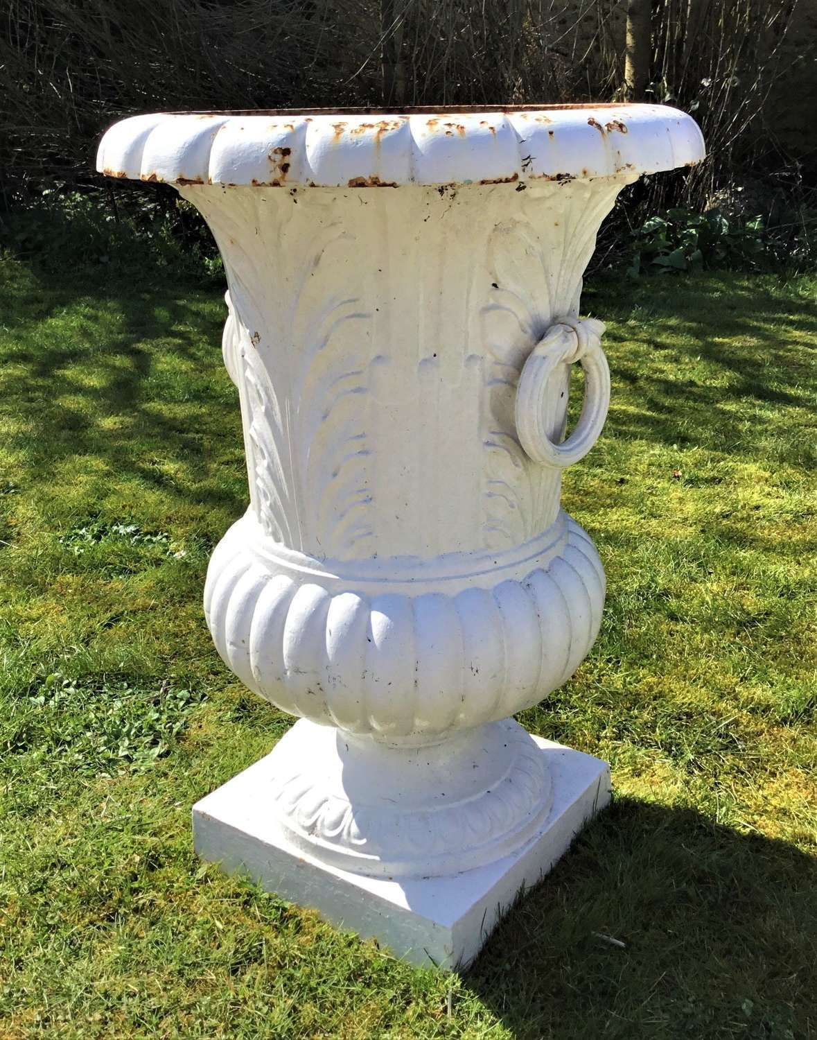 photo buy C19th Large Cast Iron Garden Urns