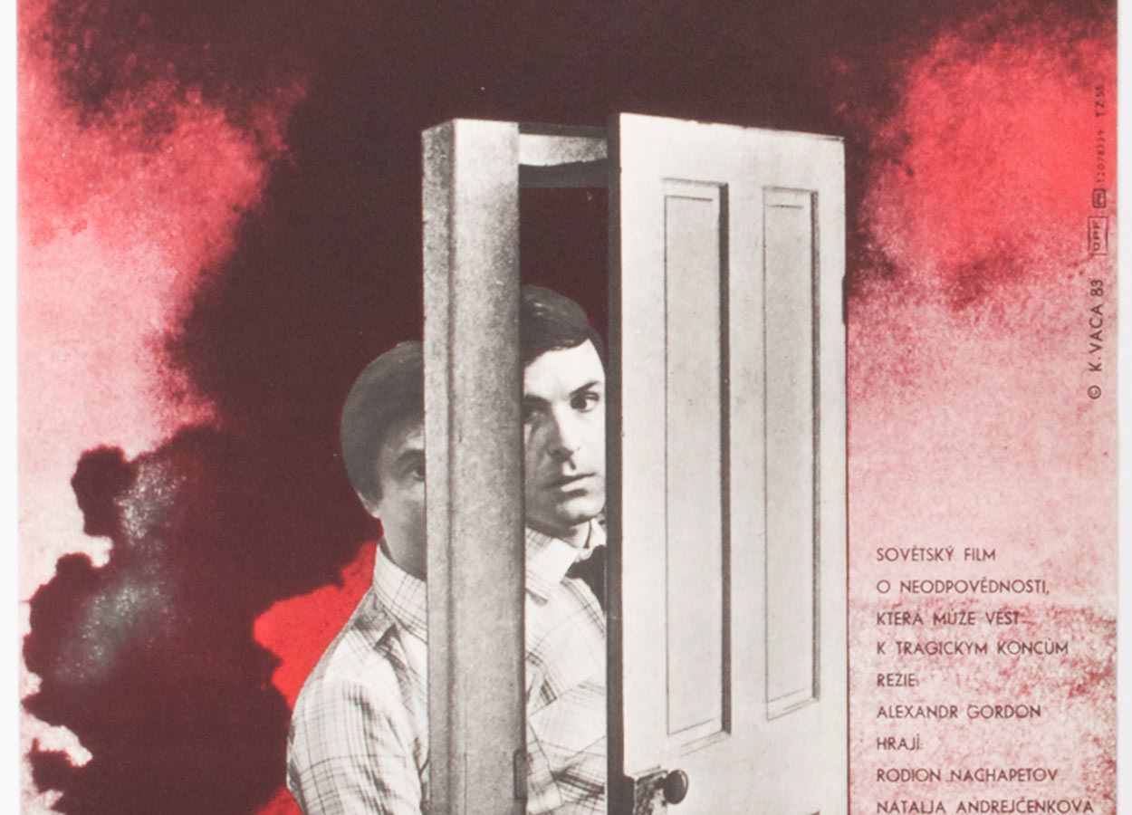 Original Film Poster, Closed City, Karel Vaca, 1983, Genuine Czech Vintage Print photo for sale