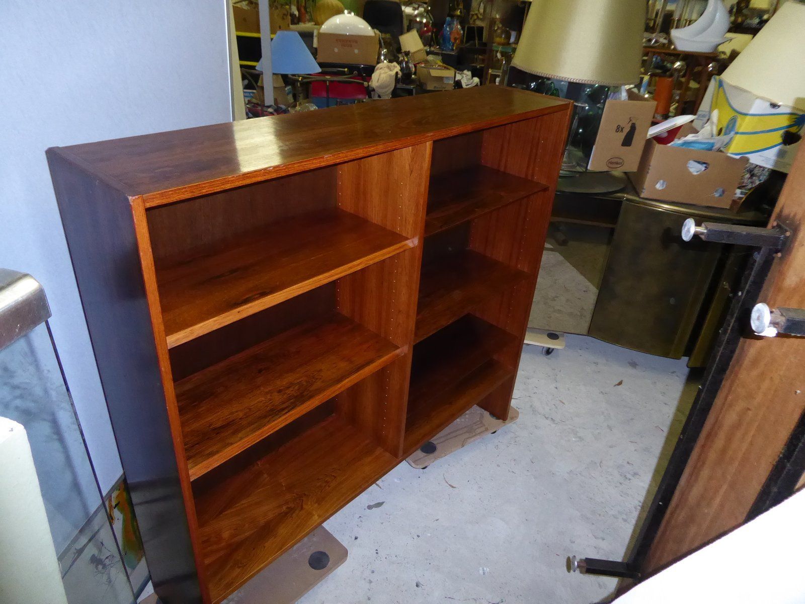 1520.24 Danish Palissander Wood Bookcase Shelving Cabinet photo