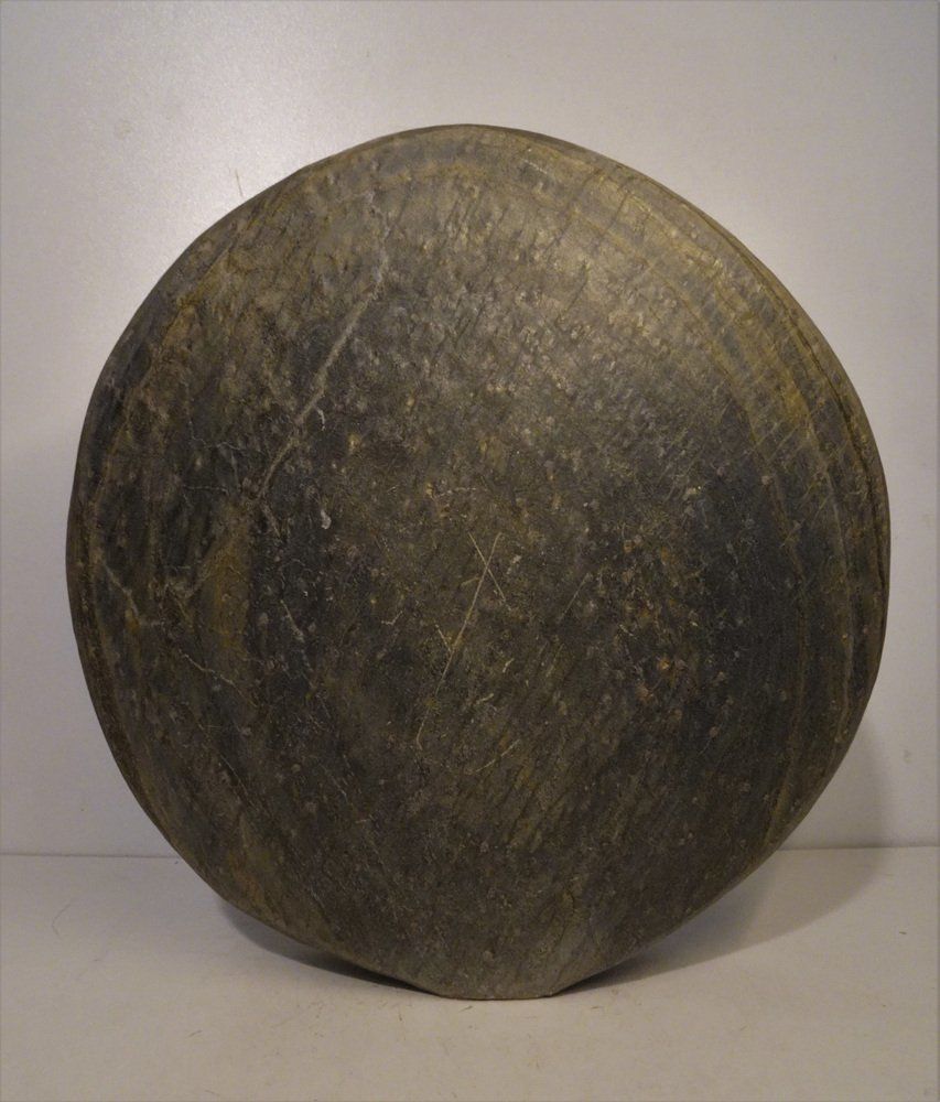 Large Brutalist Stone Pillow Vase In The Style Of Pia Manu photo furniture