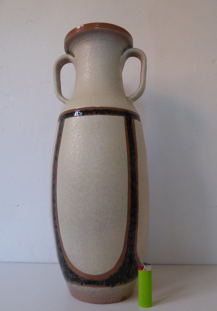 High French Vallauris Ceramic Floor Vase By Edmond Guizol, 1960s photo furniture
