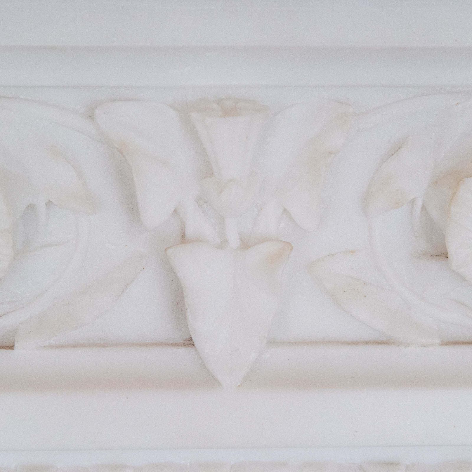 photo for sale Monumental Antique Statuary Marble Carved Chimneypiece