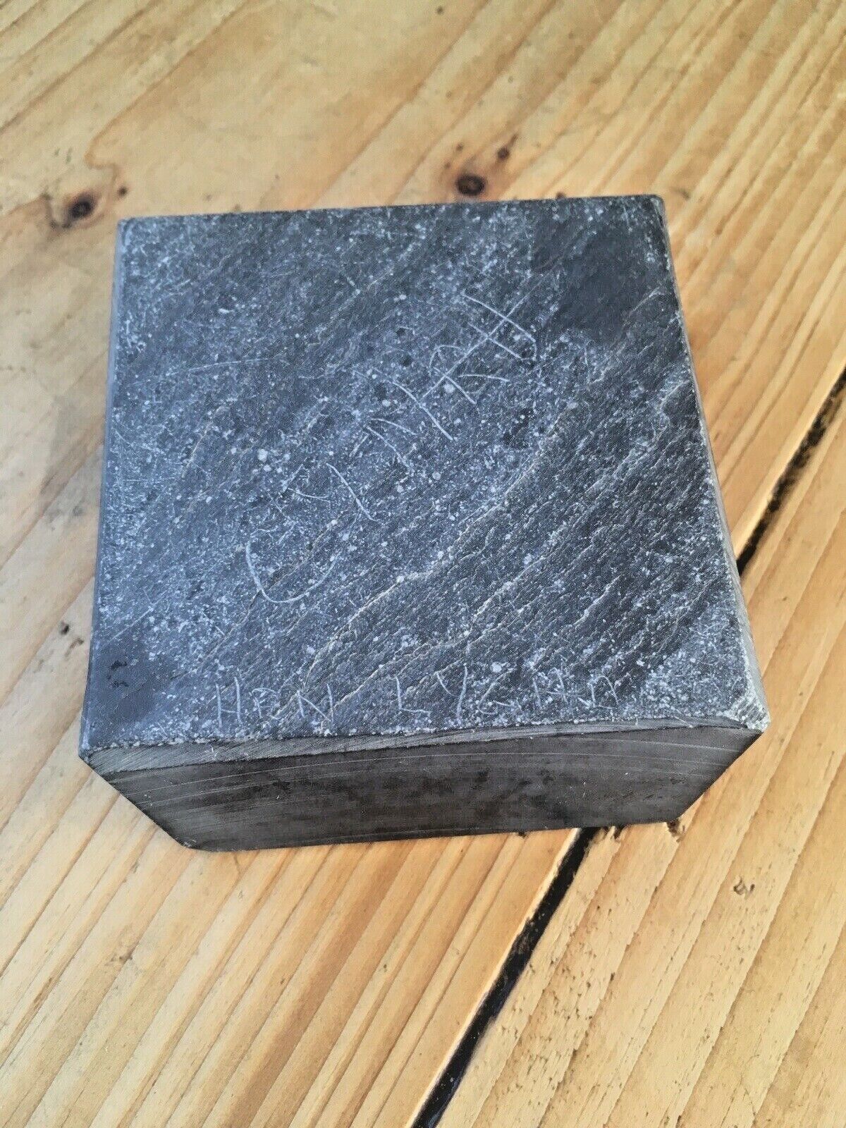 Vintage Geometric Faceted Welsh Folk Art Slate Bowl Ashtray Dish Artdeco Antique photo vintage