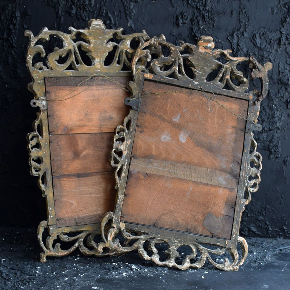 Carved Pine Mirrors photo vintage