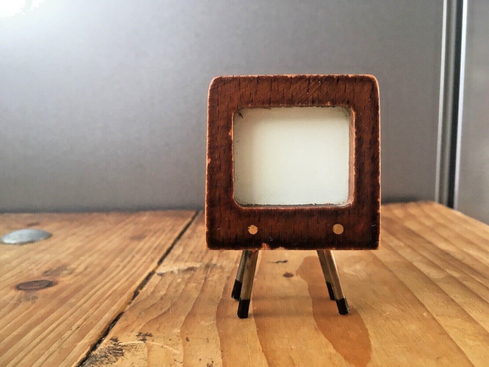 Rare Miniature Mid Century Salesmans Sample Wooden Sideboard Coffee Table Tv Set photo 90.0