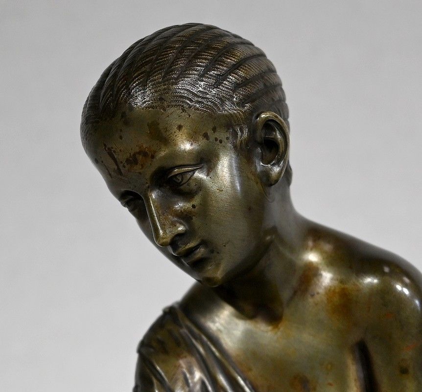 Bronze "The Osselets Player" After Antique Statue   19th Century photo buy
