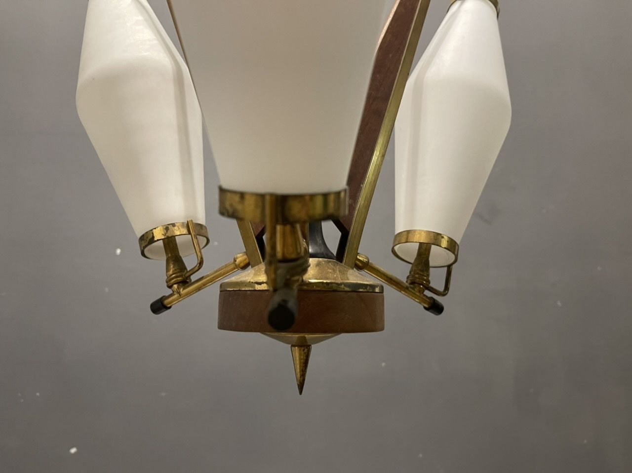 Italian Stilnovo Light Pendant 1950’s photo 750.0