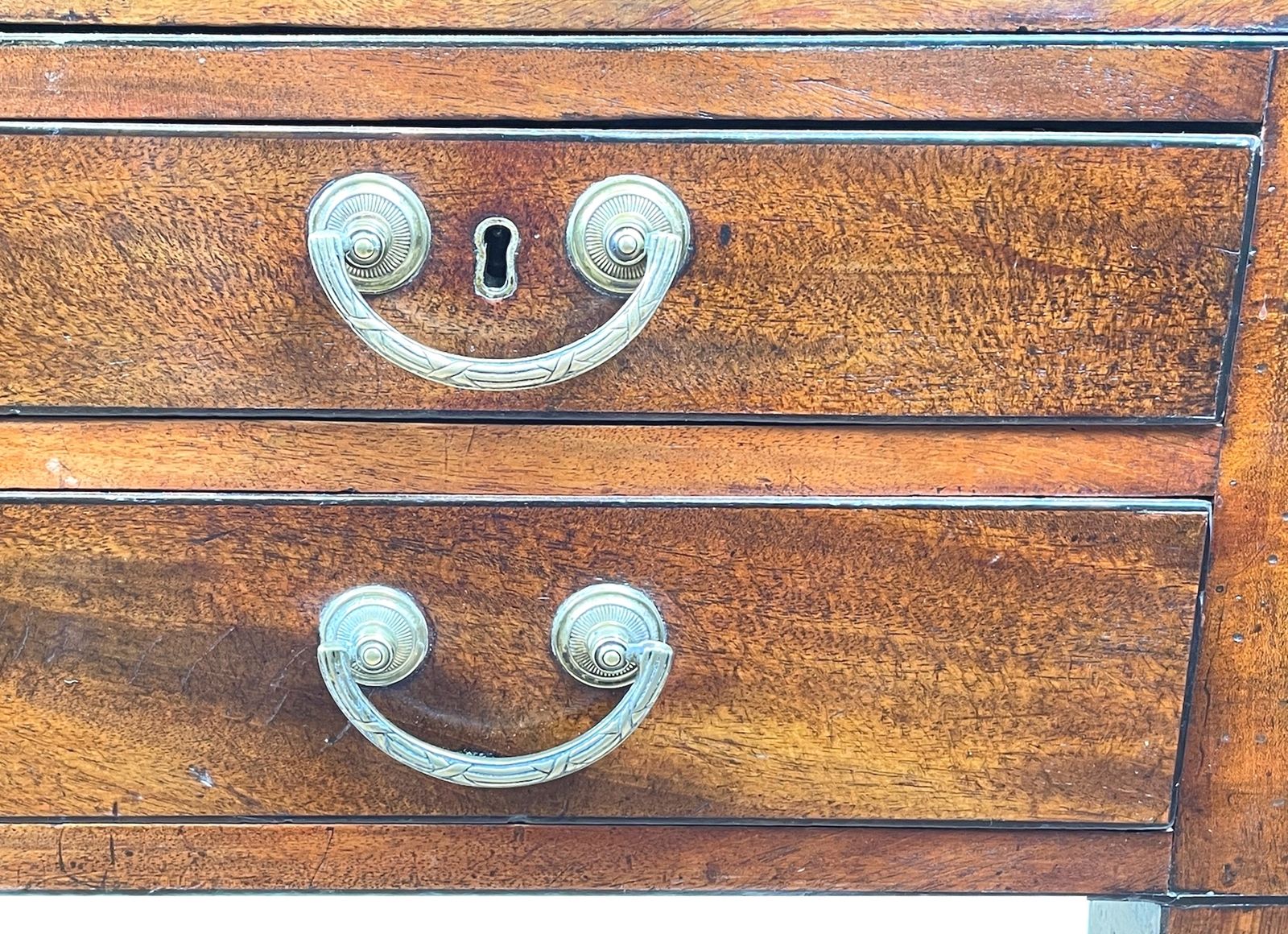 18th Century Georgian Mahogany Cylinder Desk (England, Circa 1780) photo for sale
