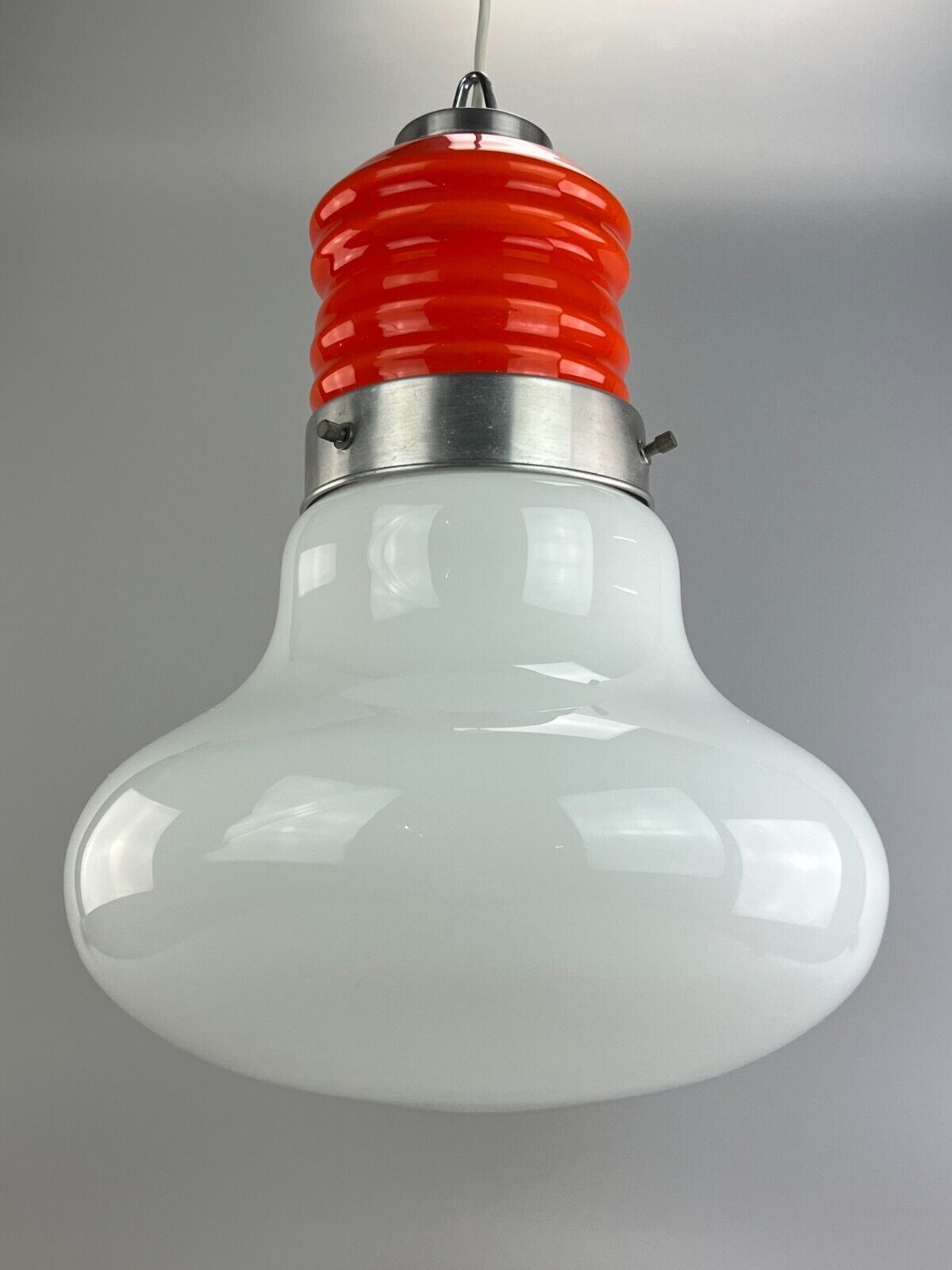 Jahre Lampe Leuchte Mazzega Murano Glas Deckenlampe Italy Space Age photo for sale