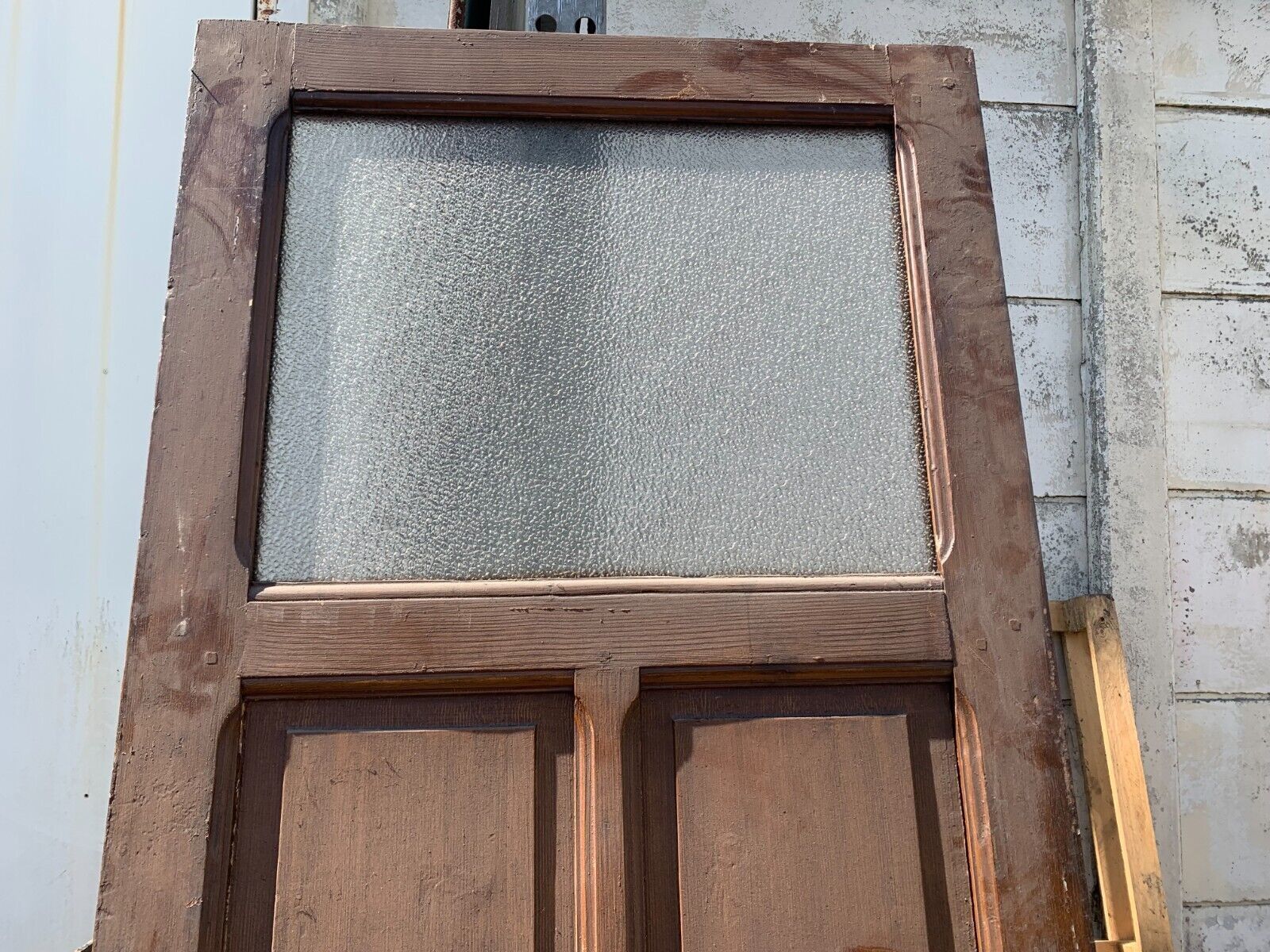 20th Century Patinated Fir Door photo Home Fixtures