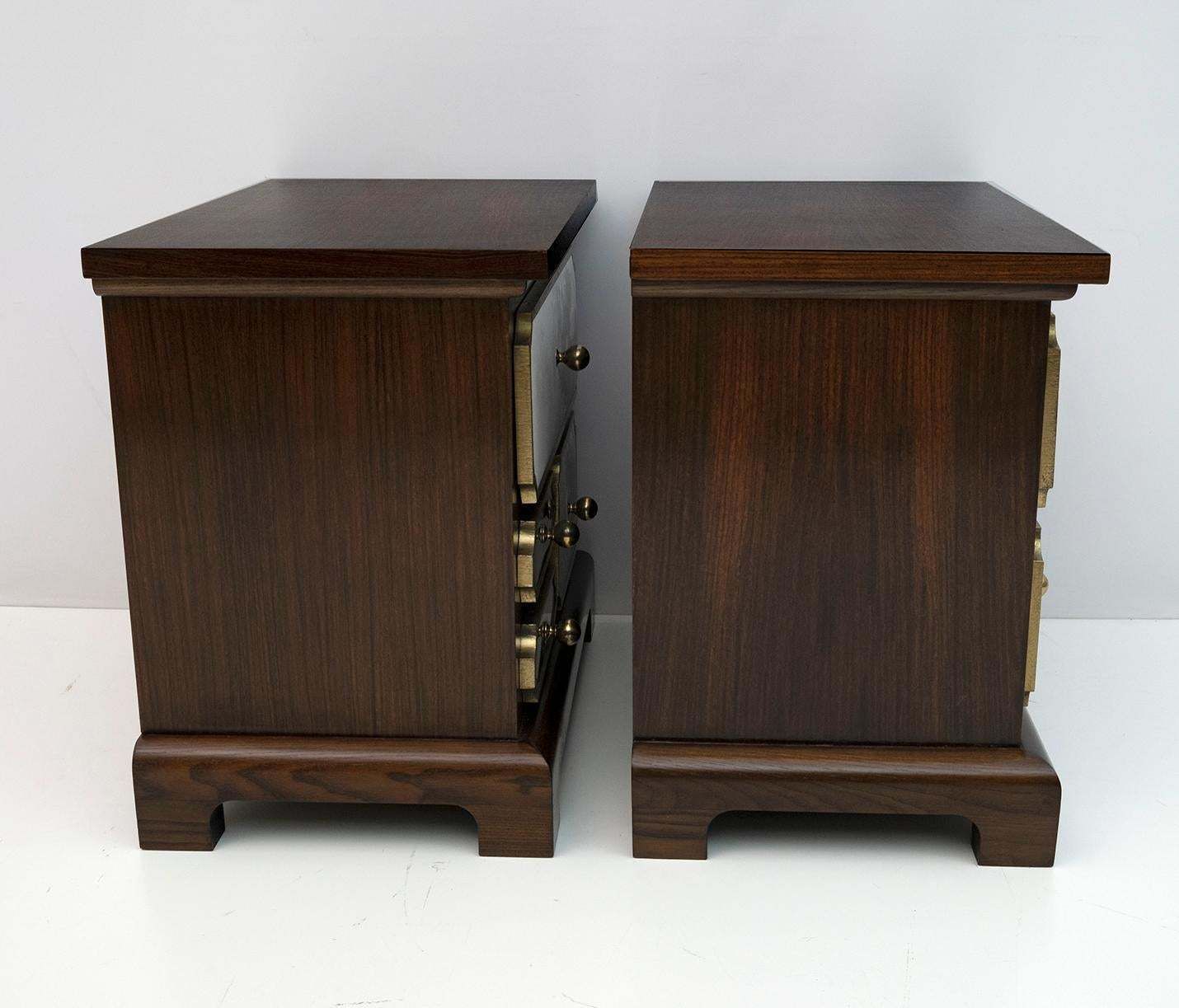 Pair Of Luciano Frigerio Mid Century Modern Italian Bedside Tables, 1960s photo buy