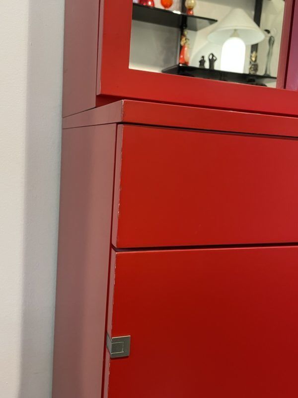 Mid Century Modern Cabinet In Red By Rudolf Frank photo buy