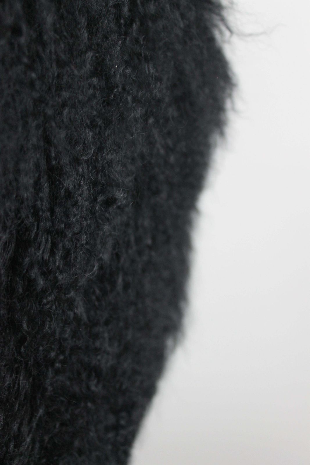 Franco Albini Pl19 Or Tre Pezzi Armchair In Black Mongolian Wool For Poggi Italy photo vinterior