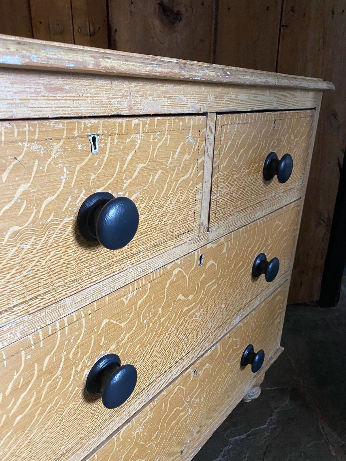Victorian Dry Scraped Chest Of Drawers photo Furniture
