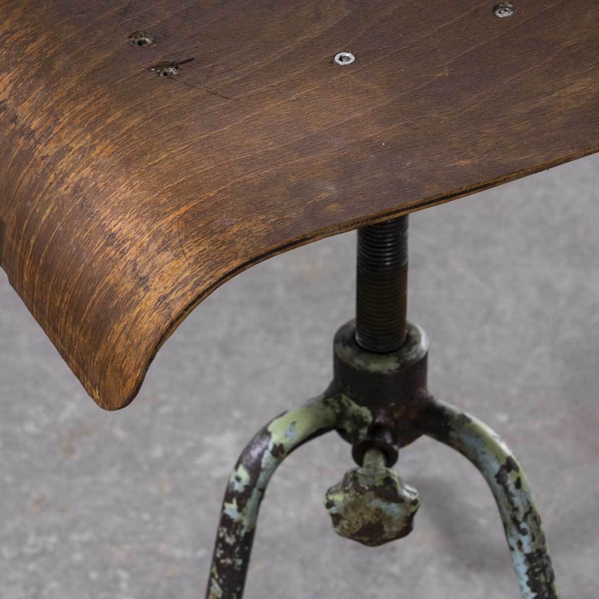 1950’s Industrial Czech Swivel Chair photo for sale