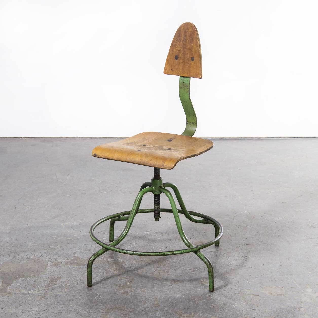 1950’s Industrial Czech Swivel Chair