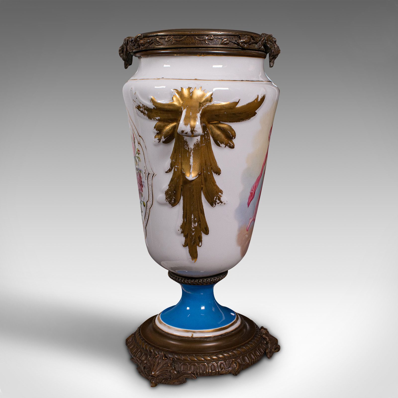 Antique Decorative Jardiniere, French, Ceramic, Display Planter, Vase photo 945.0