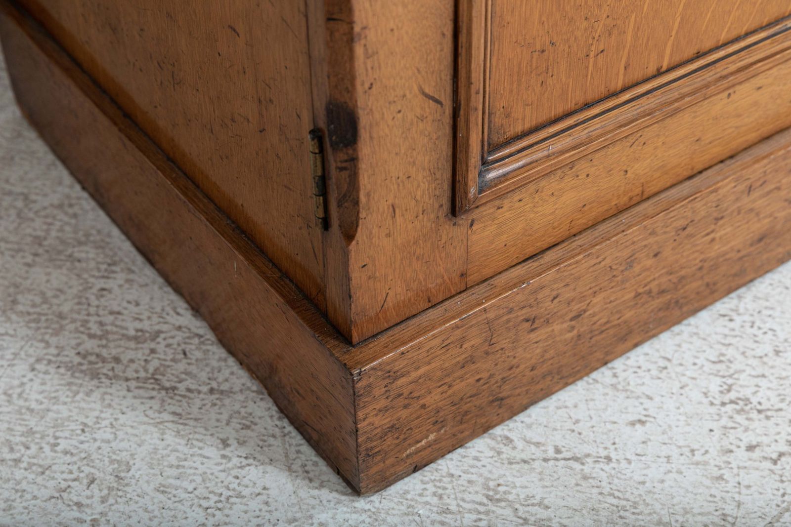 photo buy 19thc English Glazed Oak Bookcase Cabinet