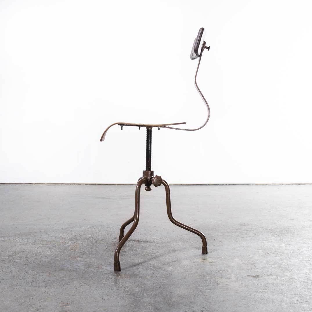 photo for sale 1950’s Industrial Czech Swivel Chair