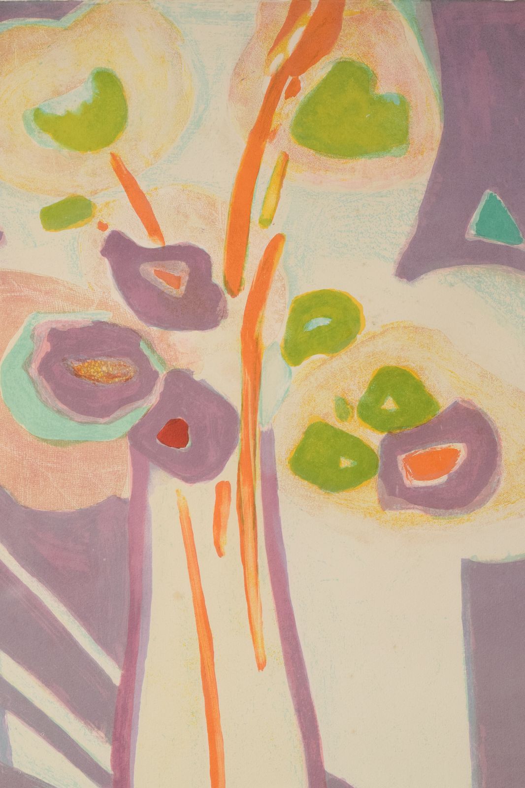 Floral Still Life   Artist's Proof Lithograph photo for sale
