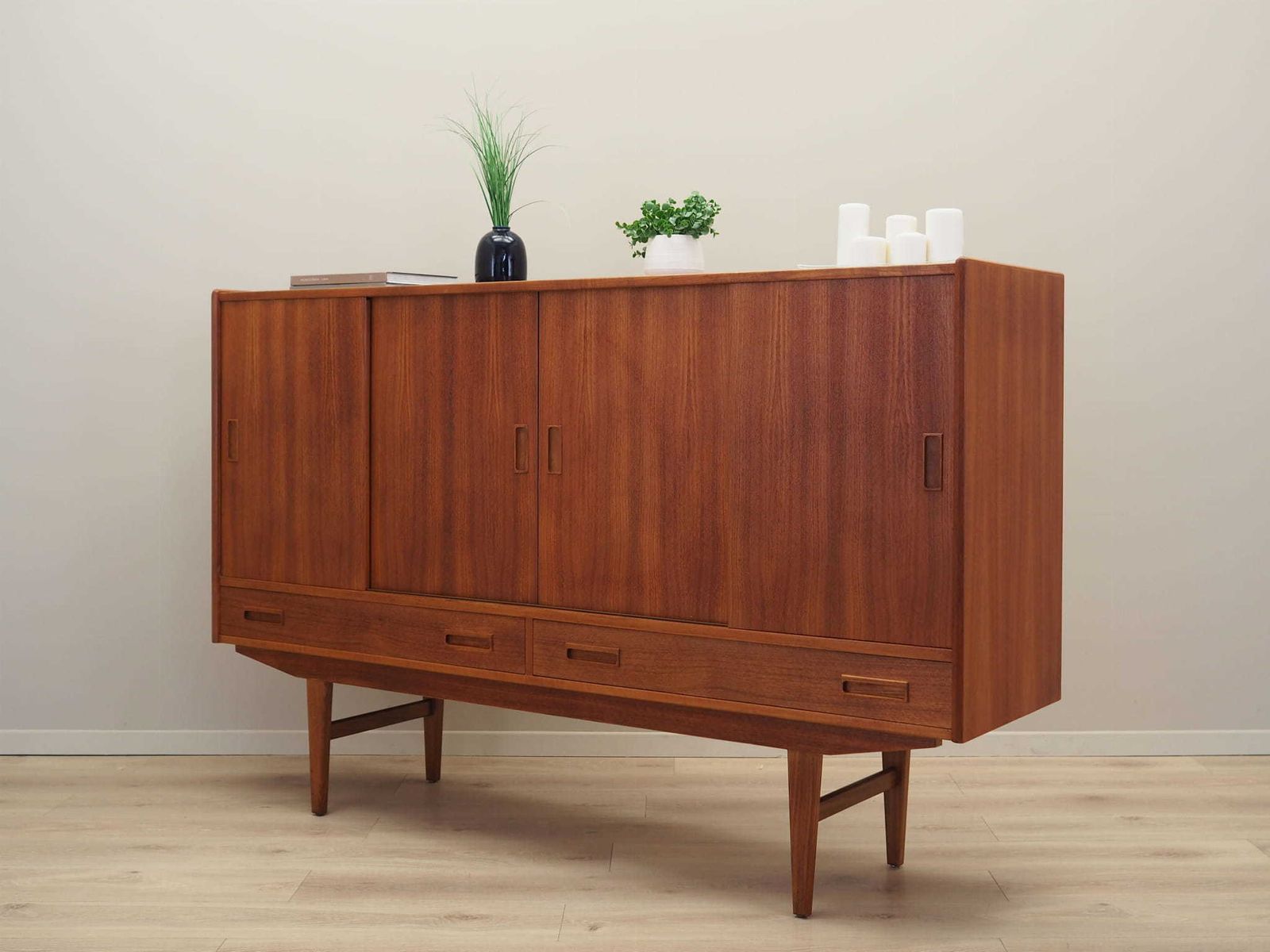 Teak Highboard, Danish Design, 1970s, Manufactured By Børge Dam photo Furniture
