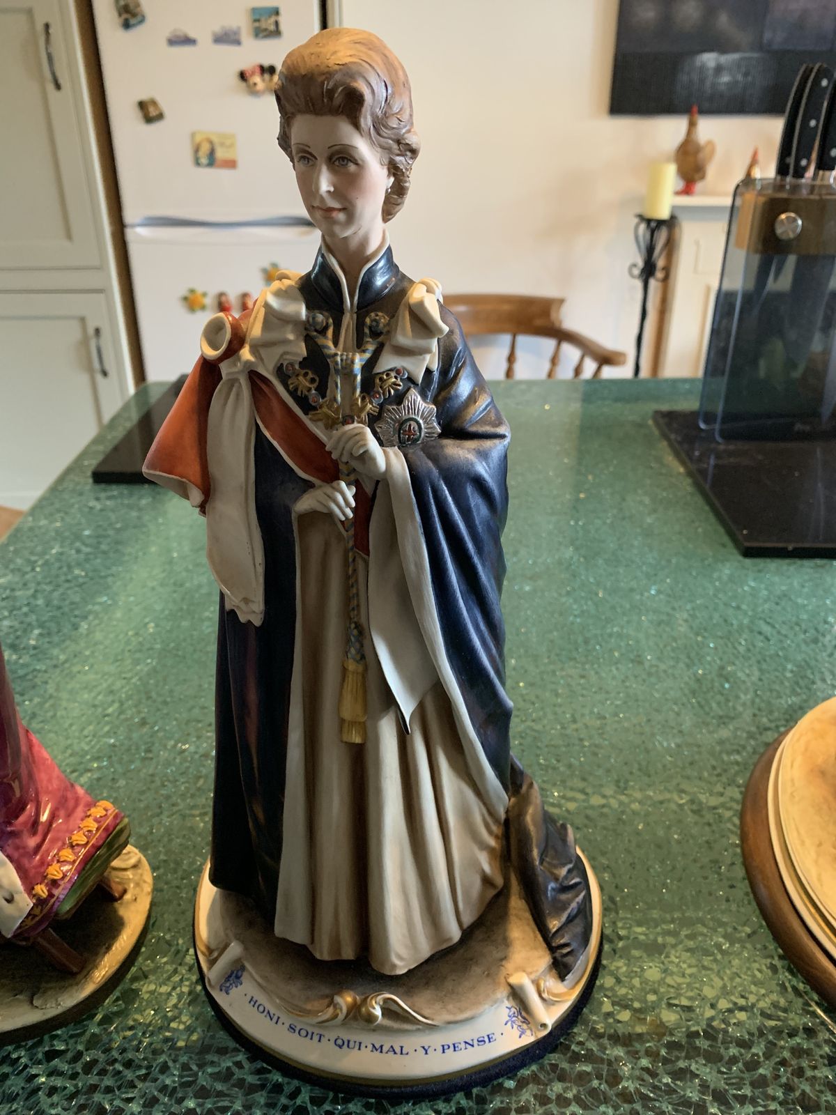 Limited Edition Capodimonte Figures Of Prince Charles And Queen Elizabeth 11 photo Home Decor