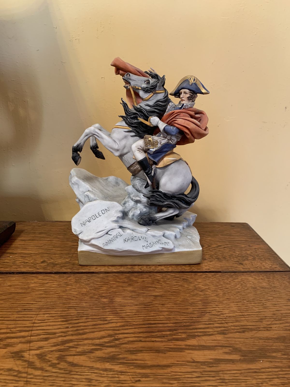 Limited Edition Capodimonte Figure Napoleon On Rearing Horse