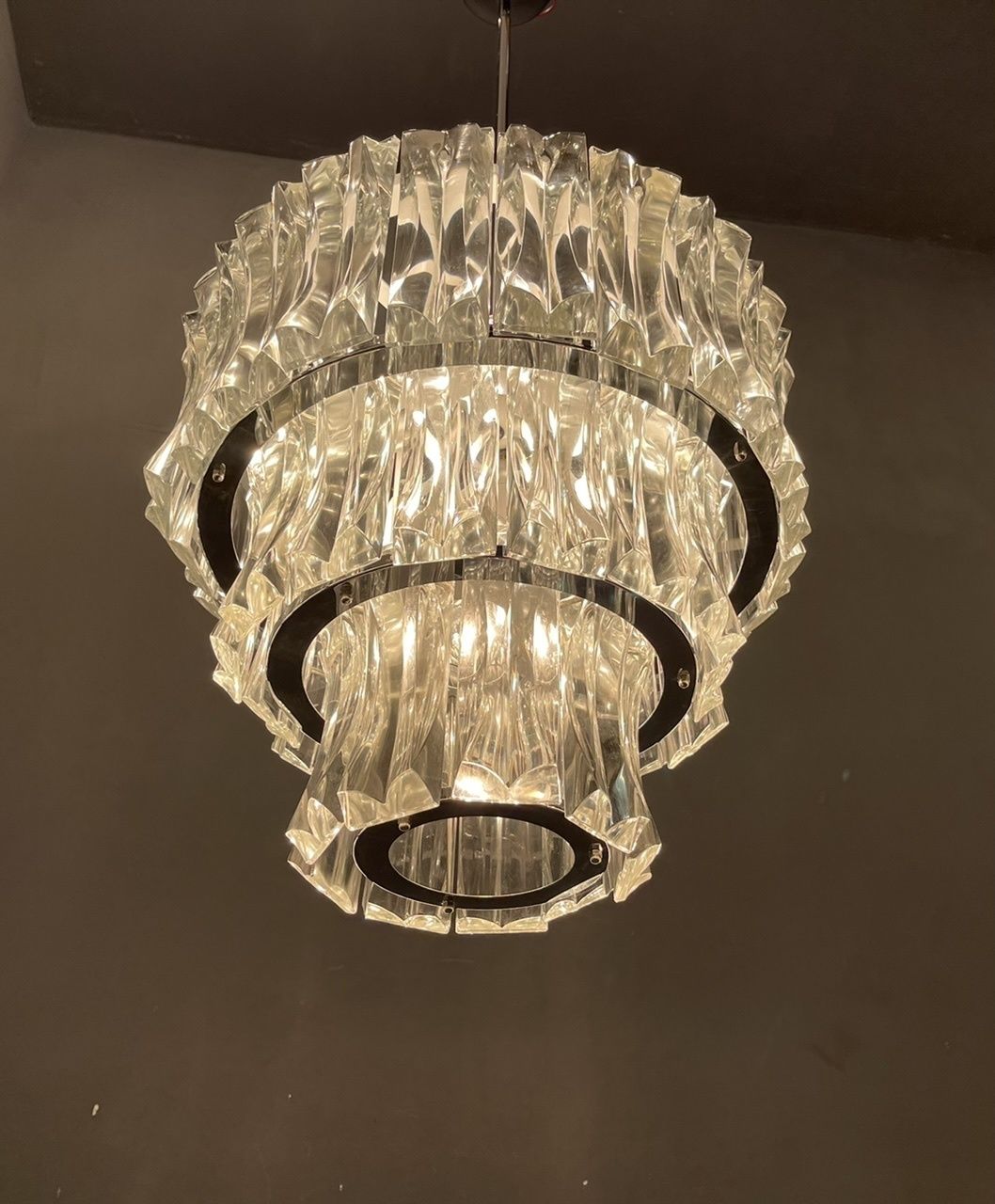 Italian Midcentury Murano Glass Chandelier photo 1750.0