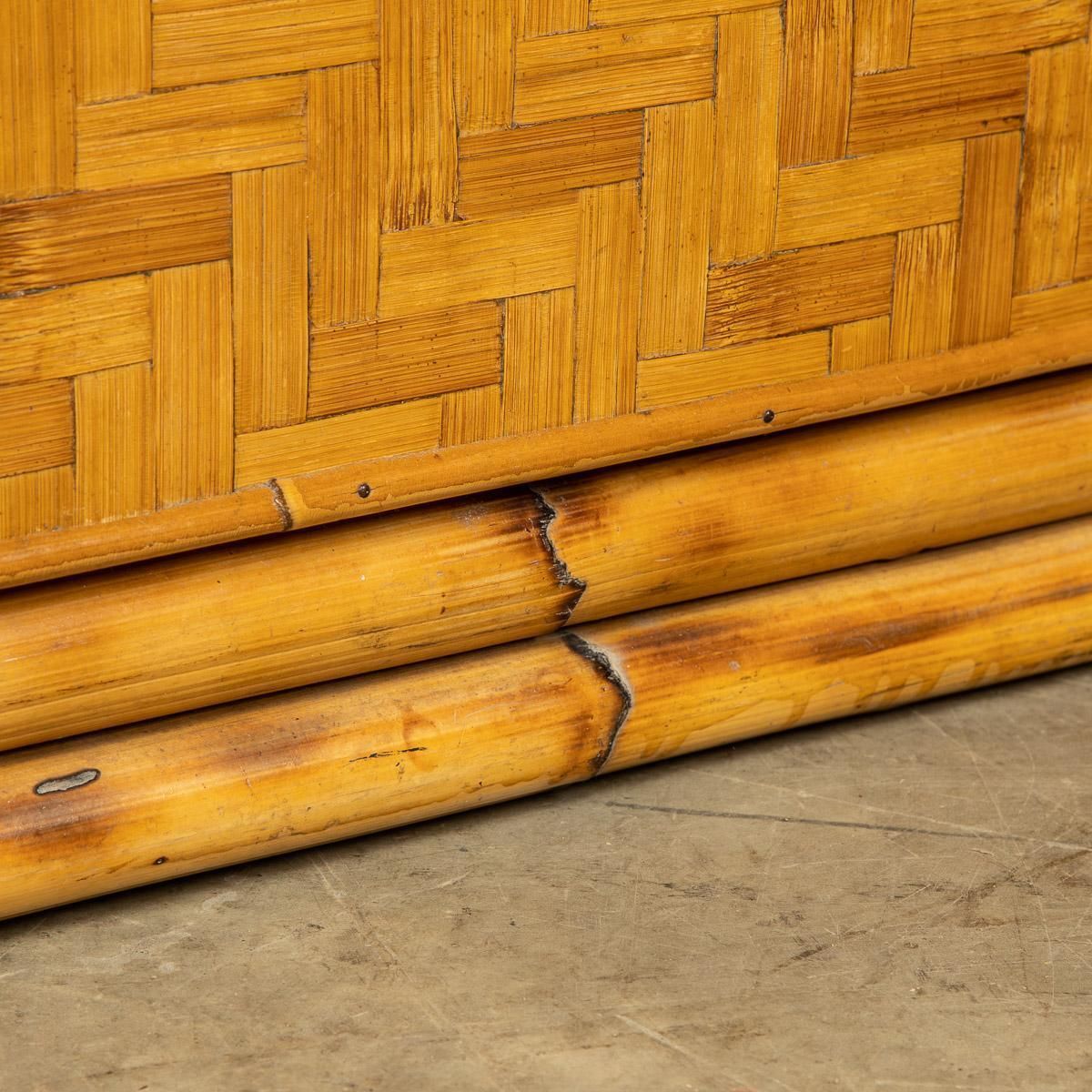Furniture 20th Century French Chest Of Drawers In Bamboo, C.1970 photo