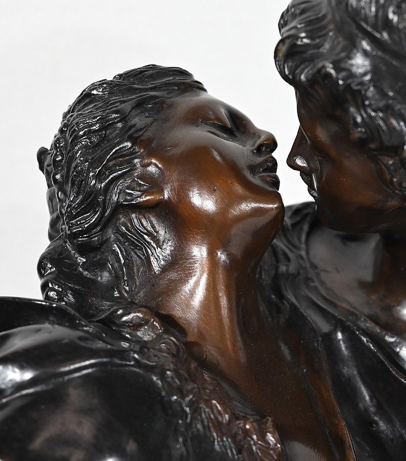photo for sale Bronze "The Kiss Given" After Ja. Houdon – Late 19th Century
