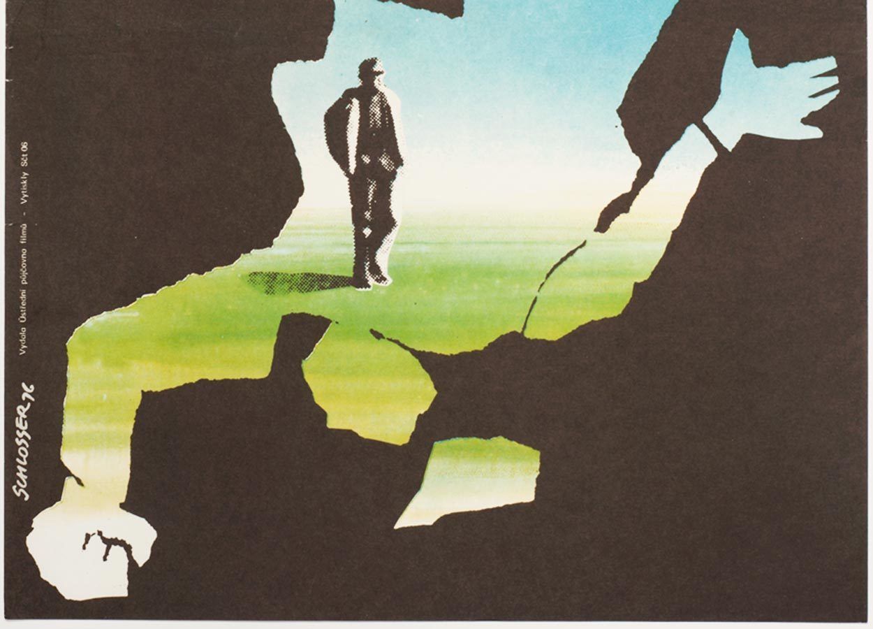 Original Film Poster, Man Against Man, W.A. Schlosser, 1976, Genuine Czech Vintage Print photo for sale