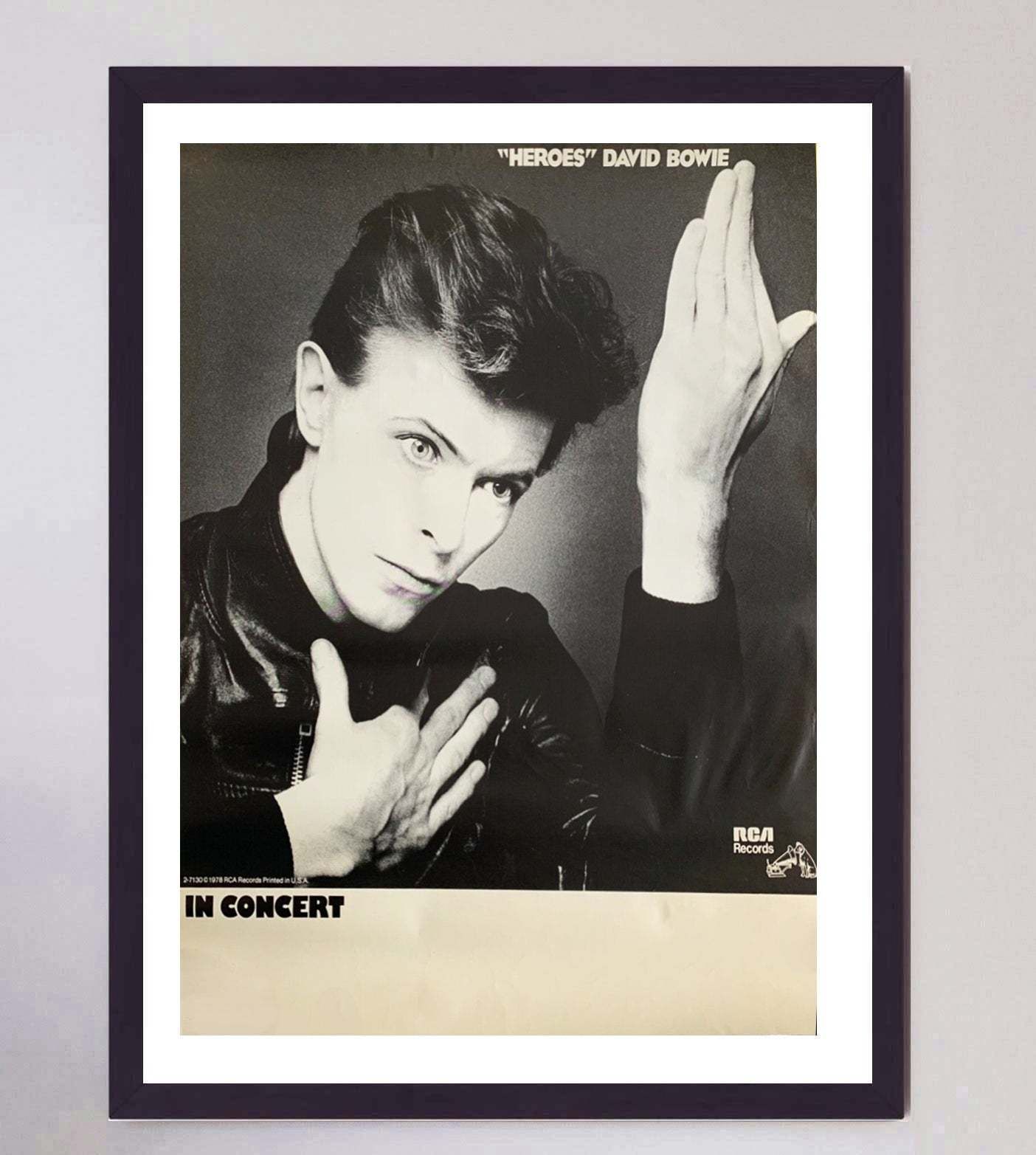 David Bowie   Heroes Original Vintage Poster photo furniture