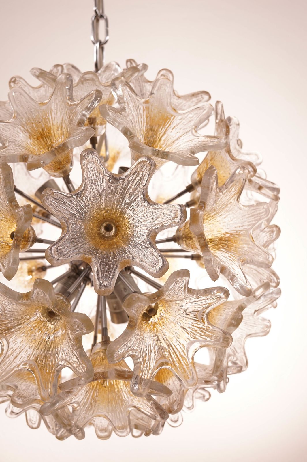 Murano Glass Flower Chandelier By Veart photo buy