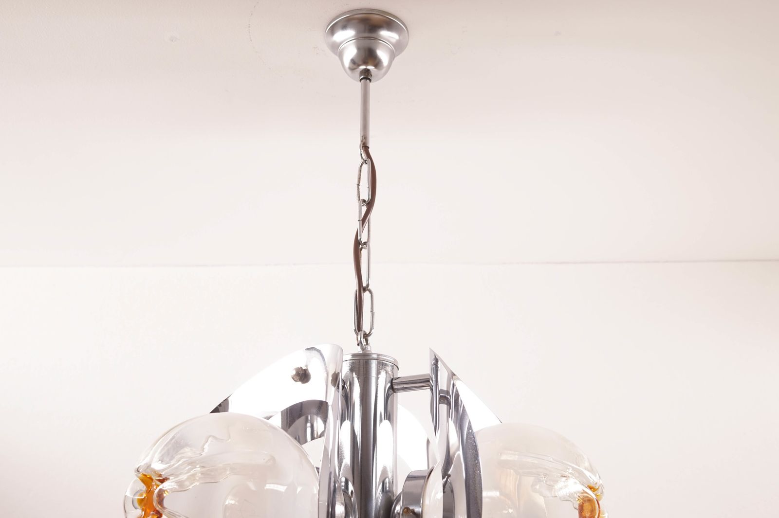 1970s Murano Glass Chandelier By Mazzega photo Lighting