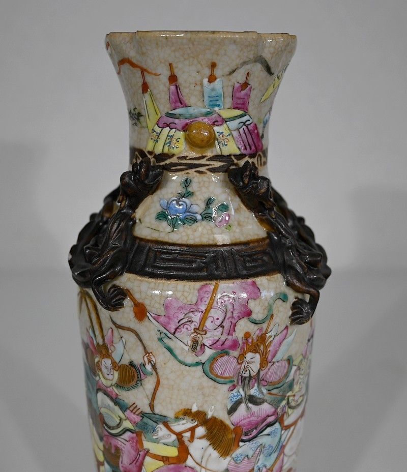 photo for sale Nanjing Porcelain Vase, China, Late 19th Century