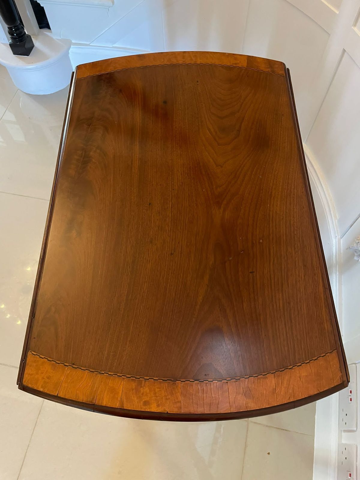 Fine Quality Antique Sheraton Period Inlaid Mahogany Pembroke Table photo furniture