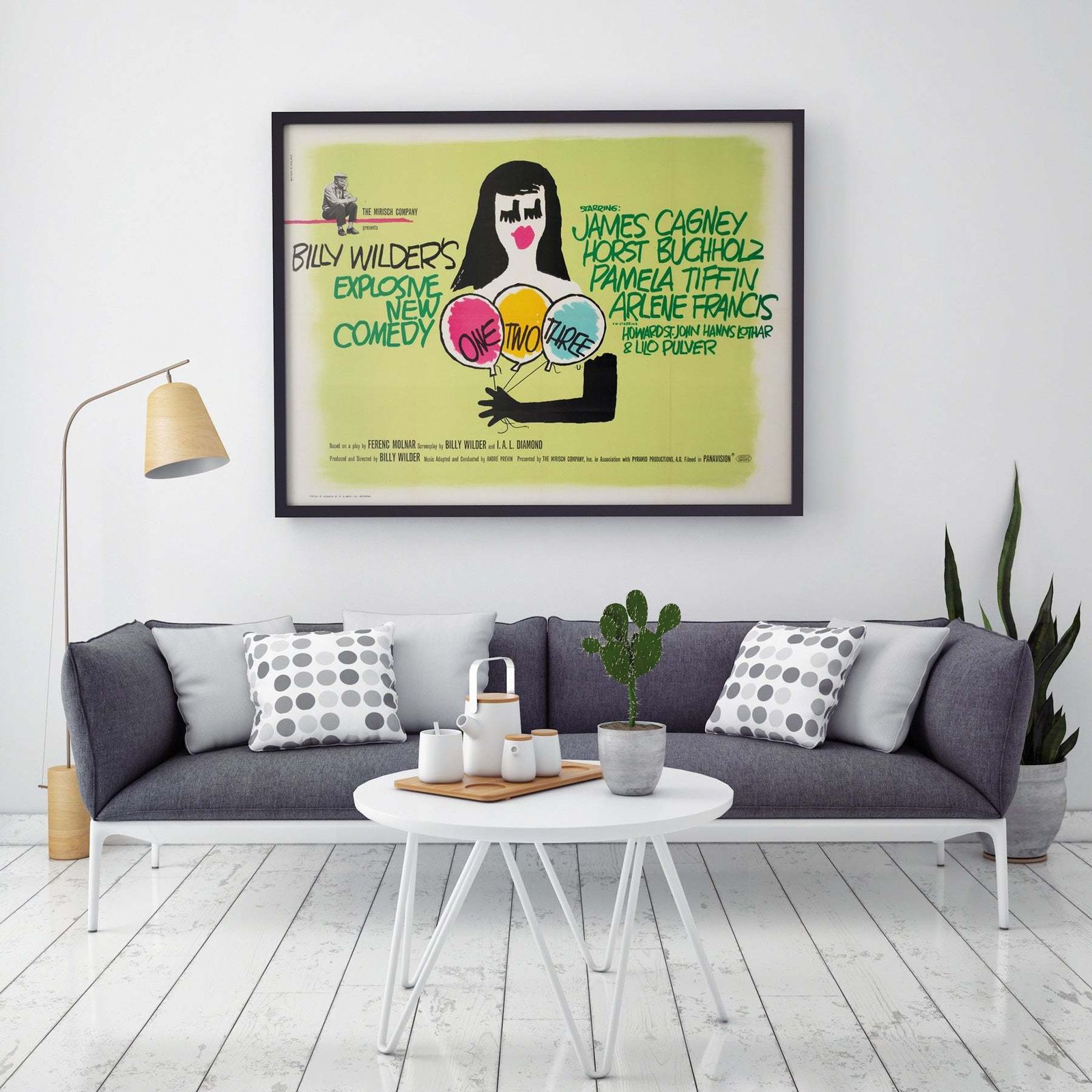 One Two, Three 1961 Uk Quad Film Poster Bass photo furniture
