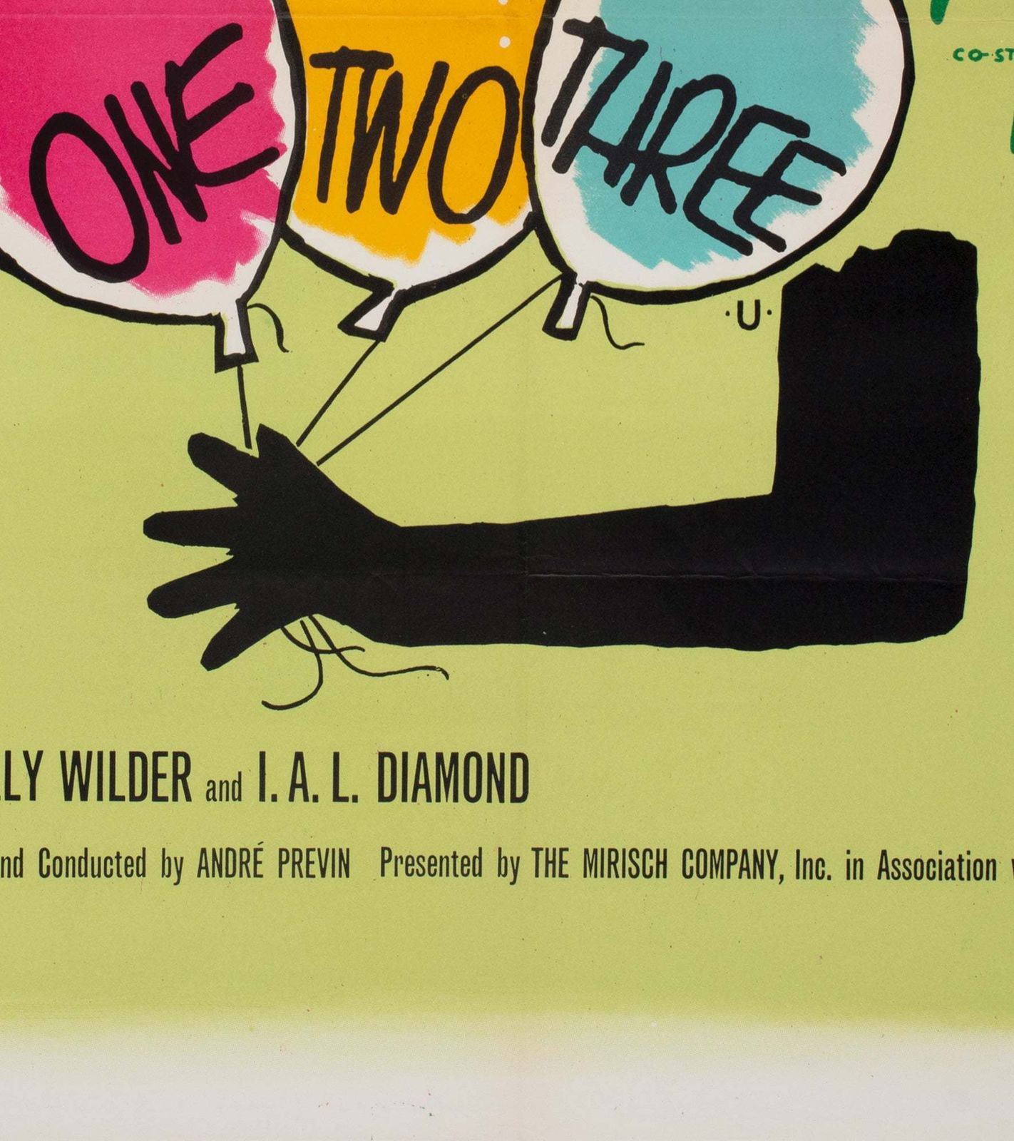 One Two, Three 1961 Uk Quad Film Poster Bass photo buy