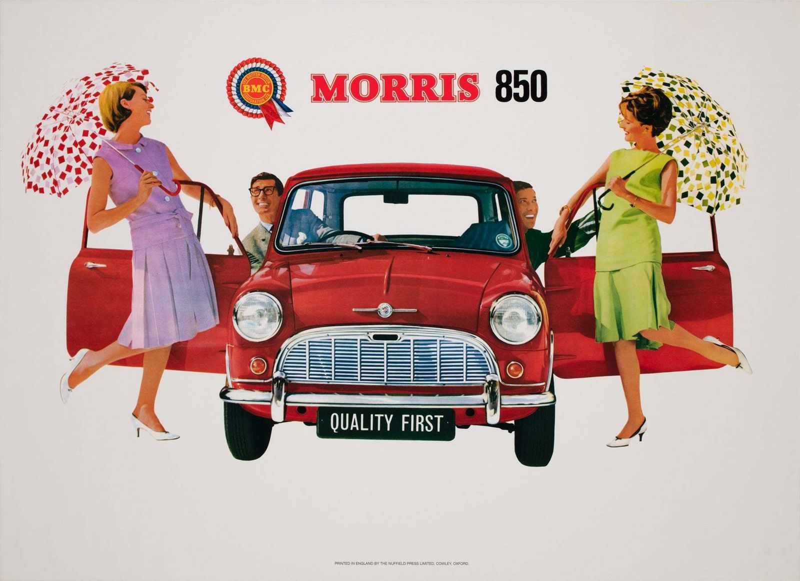 Original Vintage Morris 850 1960 Uk Dealer Poster